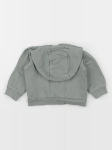 H&M - sweat vert - 2/4 mois