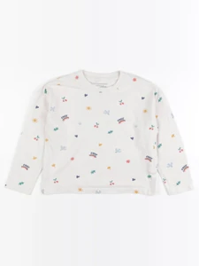 Monoprix - tee-shirt beige - 6 ans