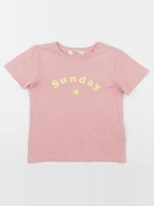 H&M - tee-shirt rose - 2/4 ans