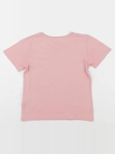 H&M - tee-shirt rose - 2/4 ans