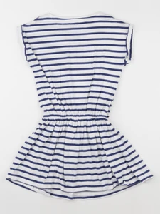 Vertbaudet - robe blanc, bleu - 10 ans