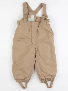 H&M - pantalon de ski marron (état neuf) - 18 mois