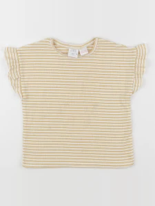 Zara - tee-shirt jaune - 2/3 ans