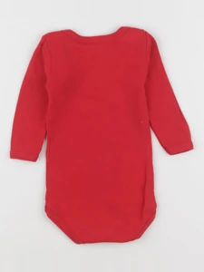Petit Bateau - body rouge - 6 mois