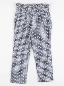 Frangin Frangine - pantalon bleu, blanc - 6 ans