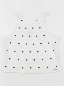 IKKS - débardeur blanc, noir - 12 ans