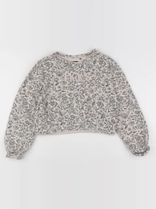 IKKS - sweat gris, rose - 12 ans
