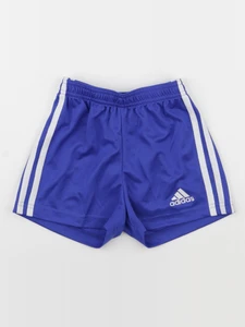 Adidas - short bleu, blanc - 5 ans