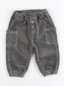 Quincy Mae - pantalon gris - 6/12 mois