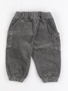 Quincy Mae - pantalon gris - 6/12 mois