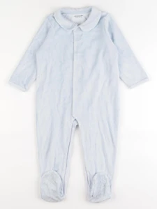 Vertbaudet - pyjama velours bleu - 2 ans