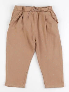 Vertbaudet - pantalon marron, or - 36 mois