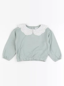 Vertbaudet - sweat vert - 36 mois