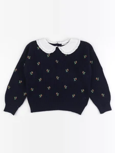 Monoprix - pull bleu - 8 ans