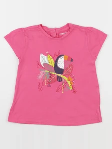 Vertbaudet - tee-shirt rose - 2 ans