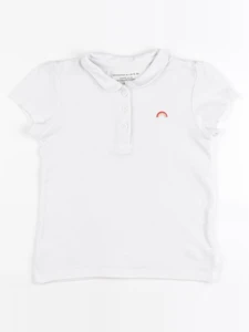 Monoprix - polo blanc - 5 ans