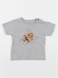 Vertbaudet - tee-shirt gris - 18 mois