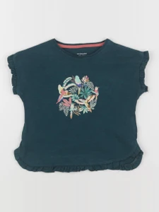 Vertbaudet - tee-shirt vert - 4 ans