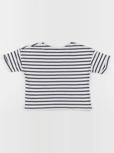 Vertbaudet - tee-shirt bleu, blanc - 3 ans