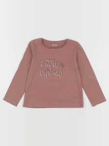 Vertbaudet - tee-shirt marron - 4 ans