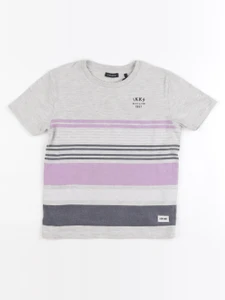 IKKS - tee-shirt gris, violet - 4 ans