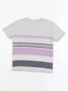 IKKS - tee-shirt gris, violet - 4 ans