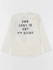 Zara - tee-shirt imprimé au dos beige - 6 ans