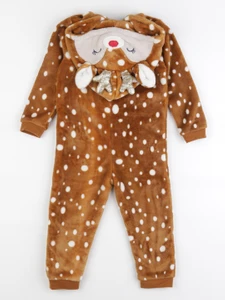 Vertbaudet - sur-pyjama marron - 3 ans