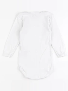 Petit Bateau - body blanc - 12 mois