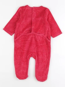 Tape à l'oeil - pyjama velours rouge - 6 mois