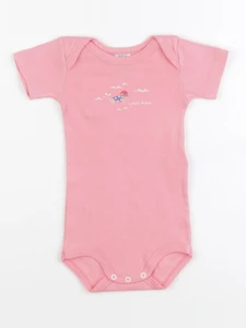 Petit Bateau - body rose - 6 mois