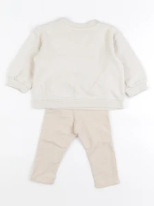 H&M - ensemble beige - 6/4 mois