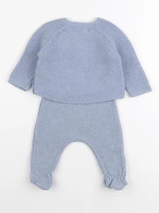 Zara - ensemble bleu - 0/1 mois