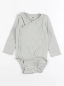 H&M - body vert - 4/6 mois