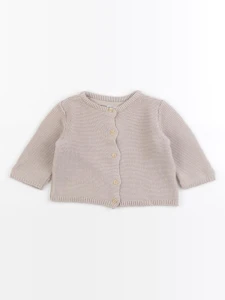 H&M - gilet marron - 1/2 mois