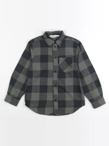 H&M - chemise vert - 6/7 ans