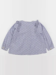 Vertbaudet - blouse bleu - 2 ans
