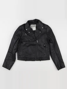 IKKS - veste simili cuir noir - 14 ans