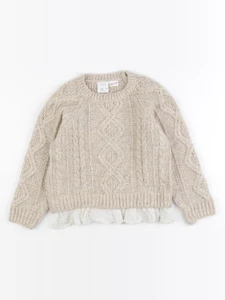 Zara - pull marron - 5/6 ans