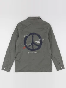 IKKS - veste imprimé au dos vert - 14 ans