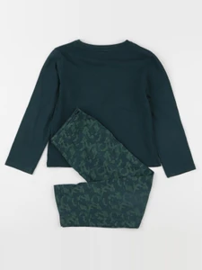 Vertbaudet - pyjama coton vert - 5 ans