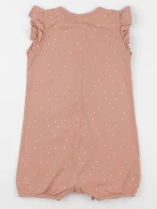 Vertbaudet - pyjama coton vert, rose - 3 ans