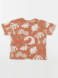 Vertbaudet - tee-shirt marron - 6 ans