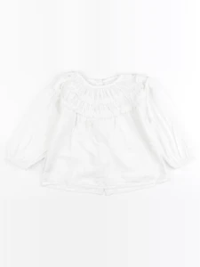 Mango - blouse blanc - 12/18 mois