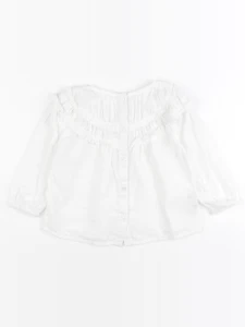 Mango - blouse blanc - 12/18 mois
