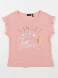 IKKS - tee-shirt rose - 6 ans