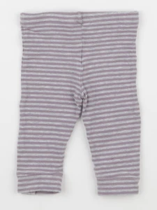 Vertbaudet - legging gris, violet - 9 mois
