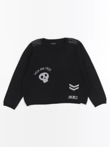IKKS - pull noir - 4 ans