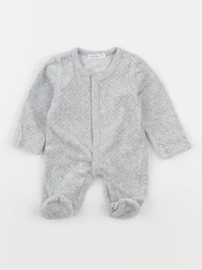 Boutchou - pyjama velours gris - Prématuré