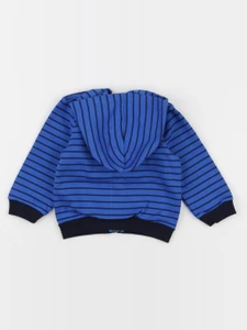 Petit Bateau - sweat bleu - 12 mois